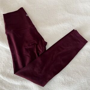 lululemon Align 25” leggings in Red Merlot
